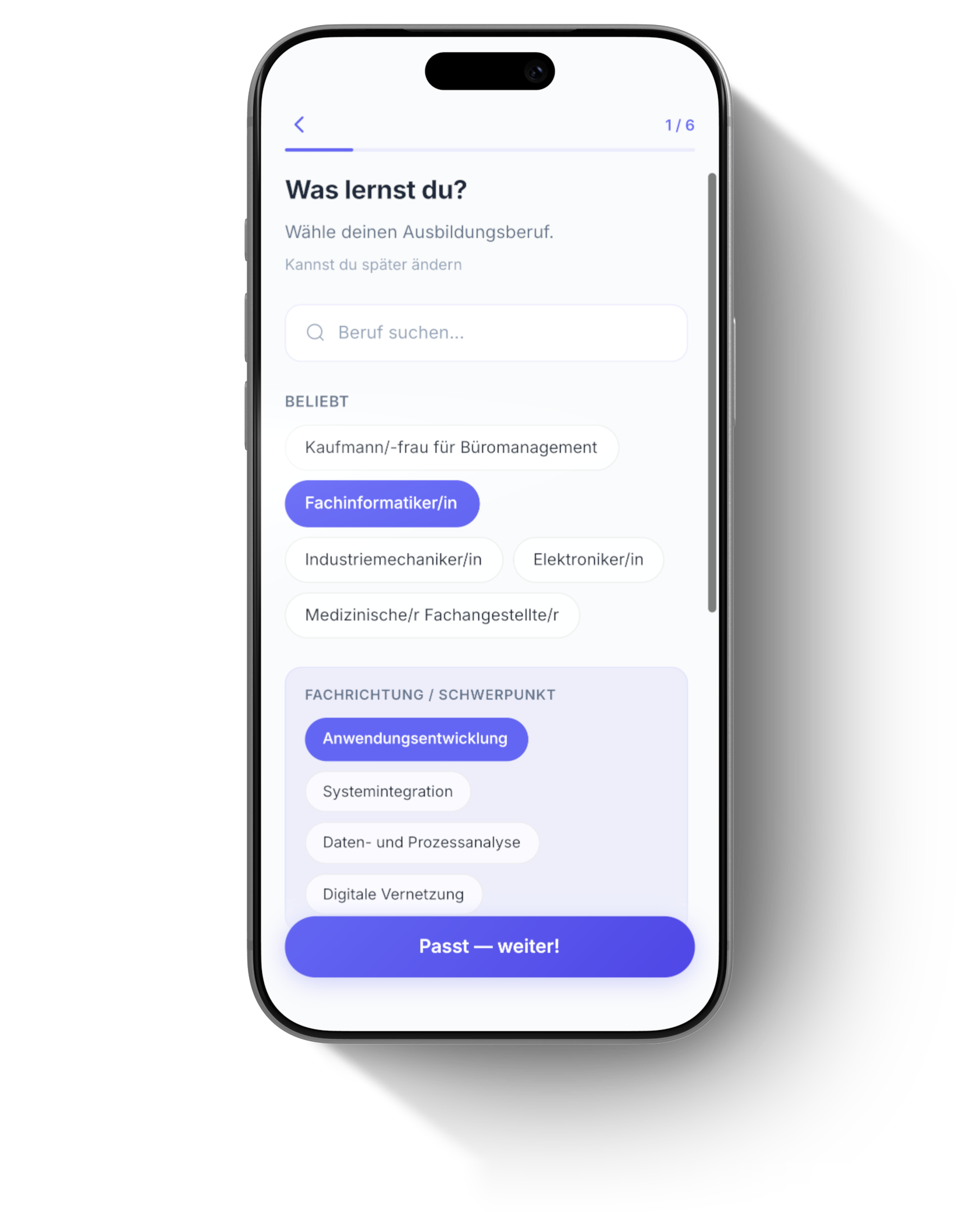 Heftig Berufsauswahl — Onboarding